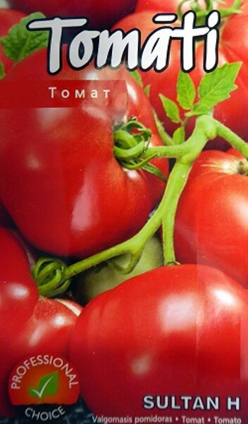 Tomāti SULTAN F1 15 gab Kurzemes sēklas (Sēklu ražotājs "Bejo Zaden") 