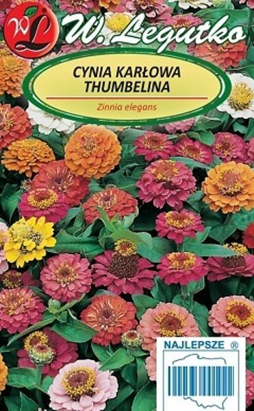 Cinnijas zemās Thumbelina  MIX 0.5 g W.Legutko