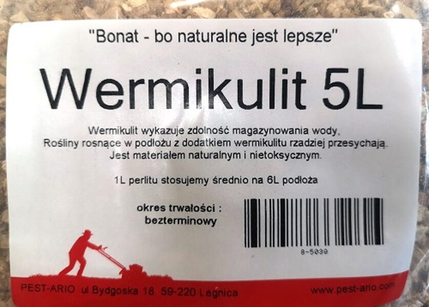 Vermikulīts 5 litri  Polija