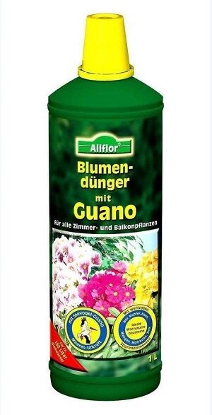Organisks mēslojuma ziediem ar guano 1 L ALLFLOR